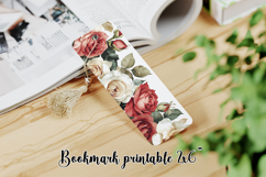 Flower bookmark printable PNG design | Bookmark love PNG Product Image 1
