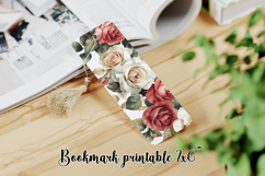 Flower bookmark printable PNG design | Bookmark love PNG Product Image 1
