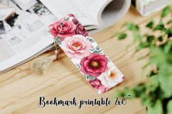 Flower bookmark printable PNG design | Bookmark love PNG Product Image 1
