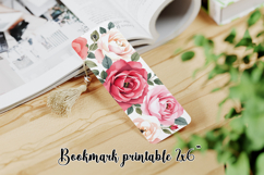 Flower bookmark printable PNG design | Bookmark love PNG Product Image 1