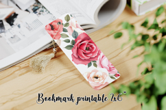 Flower bookmark printable PNG design | Bookmark love PNG Product Image 1