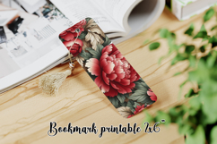 Flower bookmark printable PNG design | Bookmark love PNG Product Image 1