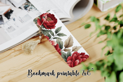 Flower bookmark printable PNG design | Bookmark love PNG Product Image 1