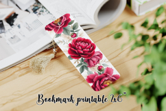 Flower bookmark printable PNG design | Bookmark love PNG Product Image 1