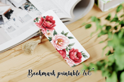 Flower bookmark printable PNG design | Bookmark love PNG Product Image 1