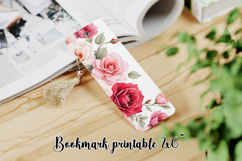 Flower bookmark printable PNG design | Bookmark love PNG Product Image 1