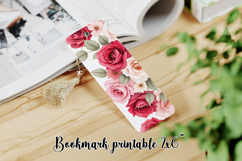 Flower bookmark printable PNG design | Bookmark love PNG Product Image 1