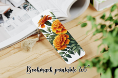 Flower bookmark printable PNG design | Bookmark love PNG Product Image 1
