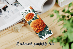 Flower bookmark printable PNG design | Bookmark love PNG Product Image 1