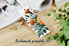 Flower bookmark printable PNG design | Bookmark love PNG Product Image 1