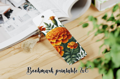 Flower bookmark printable PNG design | Bookmark love PNG Product Image 1