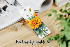 Flower bookmark printable PNG design | Bookmark love PNG Product Image 1
