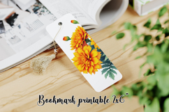 Flower bookmark printable PNG design | Bookmark love PNG Product Image 1