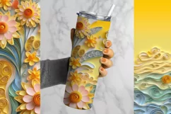 Flowered Tumbler Wrap, 20 oz tumbler wrap, Flowered Tumbler Wrap, Flowered Png