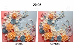 Flowered Tumbler Wrap, 20 oz tumbler wrap, Flowered Tumbler Wrap, Flowered Png