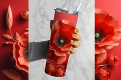 Flowered Tumbler Wrap, 20 oz tumbler wrap, Flowered Tumbler Wrap, Flowered Png