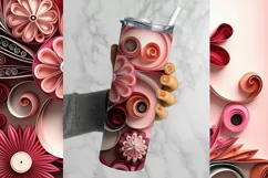 Flowered Tumbler Wrap, 20 oz tumbler wrap, Flowered Tumbler Wrap, Flowered Png