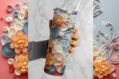 Flowered Tumbler Wrap, 20 oz tumbler wrap, Flowered Tumbler Wrap, Flowered Png