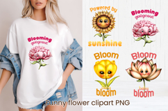 Groovy flower PNG clipart | Whimsical floral sublimation Product Image 1
