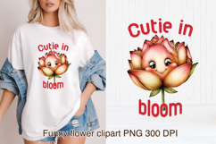 Groovy flower PNG clipart | Whimsical floral sublimation Product Image 1