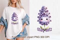 Groovy flower PNG clipart | Whimsical floral sublimation Product Image 1