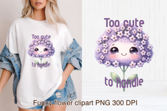 Groovy flower PNG clipart | Whimsical floral sublimation Product Image 1