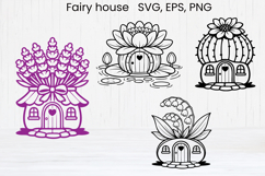 Fairy flower house SVG | Magic SVG | Fairy house fruit SVG Product Image 7