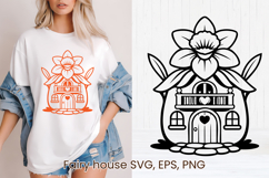 Fairy flower house SVG | Magic SVG | Fairy house clipart PNG Product Image 1