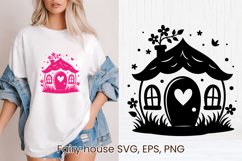 Fairy flower house SVG | Magic SVG | Fairy house clipart PNG Product Image 1