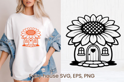 Fairy flower house SVG | Magic SVG | Fairy house clipart PNG Product Image 1