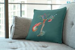 Watercolor Human cholecyst and hepatic duct, gallbladder. Product Image 6