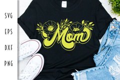 Mom SVG with Flower Letters - Mother's Day Cut File Product Image 4