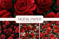 Flower Background Digital Paper Wallpaper Backdrop_80 Product Image 1