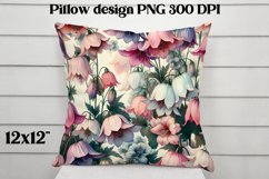 Flower pattern pillow design | Flower digital paper Product Image 1