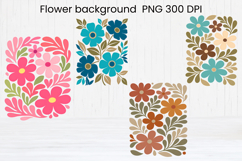 Boho abstract floral clipart PNG | Groovy danish flower Product Image 1