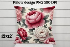 Flower pattern pillow design | Flower digital paper Product Image 1