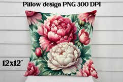 Flower pattern pillow design | Flower digital paper Product Image 1