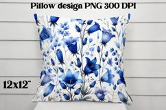 Flower pattern pillow design | Flower digital paper Product Image 1
