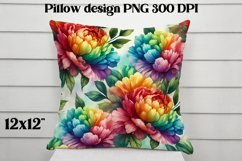 Flower pattern pillow design | Flower digital paper Product Image 1