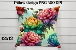 Flower pattern pillow design | Flower digital paper Product Image 1