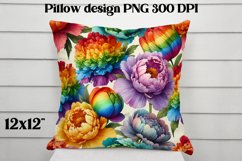 Flower pattern pillow design | Flower digital paper Product Image 1