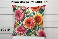 Flower pattern pillow design | Flower digital paper Product Image 1