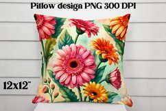 Flower pattern pillow design | Flower digital paper Product Image 1