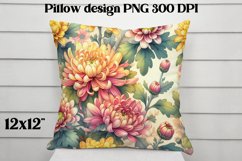 Flower pattern pillow design | Flower digital paper Product Image 1