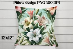 Flower pattern pillow design | Flower digital paper Product Image 1