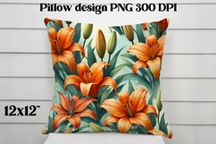 Flower pattern pillow design | Flower digital paper Product Image 1