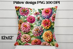 Flower pattern pillow design | Flower digital paper Product Image 1