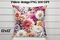 Flower pattern pillow design | Flower digital paper Product Image 1