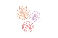 Delicate Flowers SVG Cut File Product Image 1