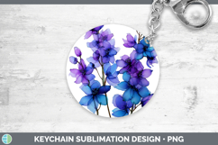 GorgeousFlowers 01 Alcohol Ink Keychain design.